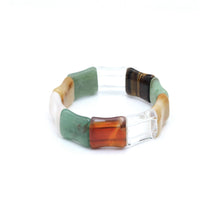 Load image into Gallery viewer, 20x22mm Bamboo Shape Stretchy Bracelet, Sku#U1985