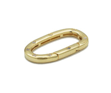 Load image into Gallery viewer, CZ Oval Gold Clasp , Sku#ML64