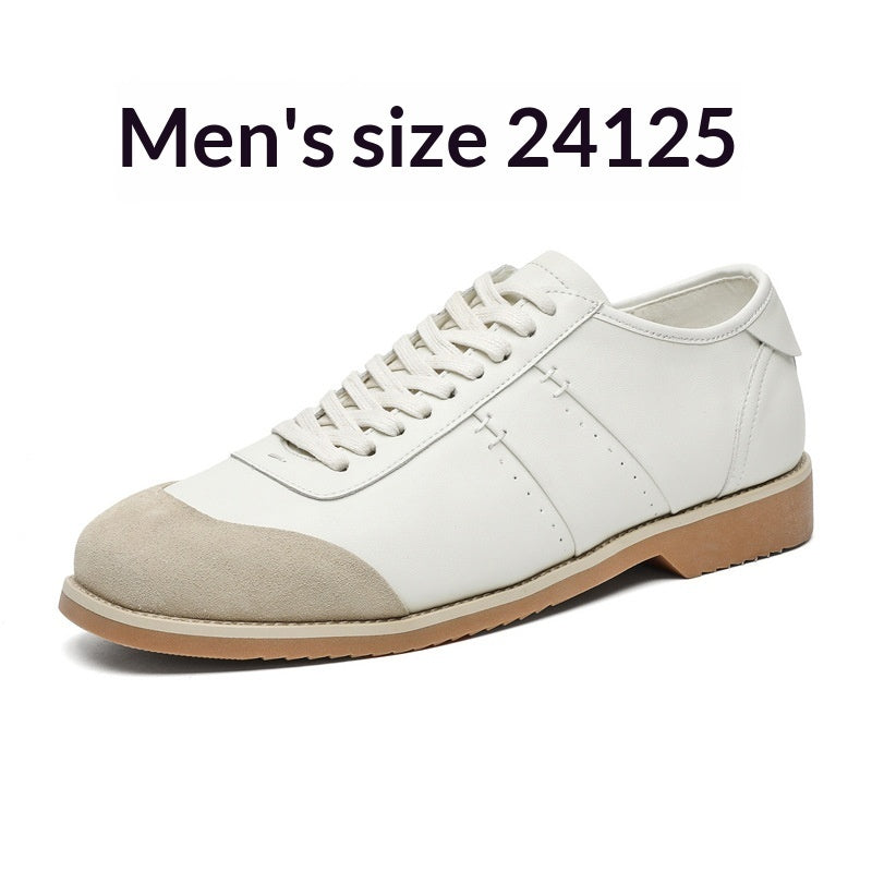 Men's Chunky Sole Casual Sneakers – Microfiber Upper, Rubber Outsole, Lace-Up & Invisible Heel Styles