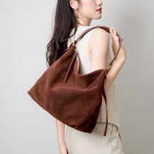 Load image into Gallery viewer, Women's Genuine Leather Underarm Tote Bag – Retro Dumpling Style Shoulder Bag | Sarah Express