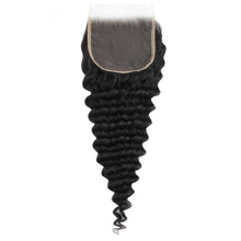 Load image into Gallery viewer, Deep Wave 5x5 Transparent Lace Human Hair Closure