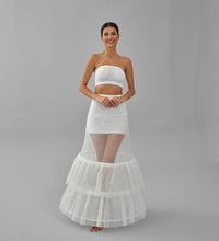 Load image into Gallery viewer, Trumpet Wedding Dress Underskirt, White Petticoat Skirt
