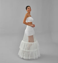 Load image into Gallery viewer, Trumpet Wedding Dress Underskirt, White Petticoat Skirt
