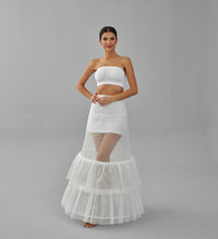 Load image into Gallery viewer, Trumpet Wedding Dress Underskirt, White Petticoat Skirt