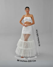 Load image into Gallery viewer, Trumpet Wedding Dress Underskirt, White Petticoat Skirt