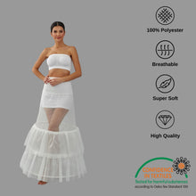 Load image into Gallery viewer, Trumpet Wedding Dress Underskirt, White Petticoat Skirt