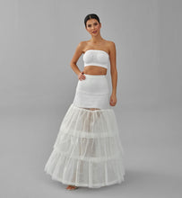 Load image into Gallery viewer, Mermaid Wedding Dress Underskirt, White Petticoat Skirt