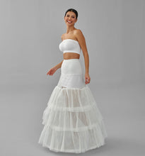 Load image into Gallery viewer, Mermaid Wedding Dress Underskirt, White Petticoat Skirt