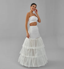 Load image into Gallery viewer, Mermaid Wedding Dress Underskirt, White Petticoat Skirt