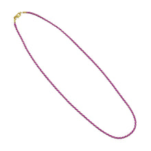 Load image into Gallery viewer, Fuchsia Purple String necklace, FH241