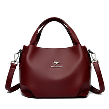 Load image into Gallery viewer, Women's High-Capacity Lychee Texture Tote Bag – Composite Cowhide Shoulder Bag