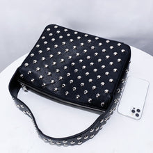 Load image into Gallery viewer, Edgy Rivet Underarm Shoulder Bag - Premium PU Leather Streetwear Handbag
