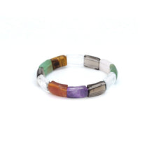 Load image into Gallery viewer, 10x16mm Curved Rectangle Stretchy Bracelet, Sku#U1995