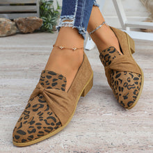 Load image into Gallery viewer, Women's Chunky Heel Suede Pumps – Elegant Metal Chain Pointed Toe Slip-On Shoes