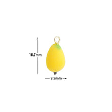 Load image into Gallery viewer, Cute Enamel Yellow Mango Charm Pendant,Sku#LK1238