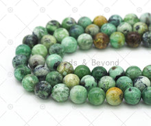 Load image into Gallery viewer, Genuine Green Phosphatite Round Smooth Beads, Sku#U1193