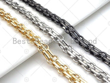 Load image into Gallery viewer, High Quality Hand Made Double Oval Link Chunky Chain, 18K Re