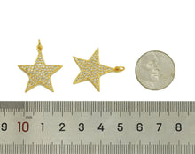 Load image into Gallery viewer, CZ Five Point Star Charm, Sku#JL90