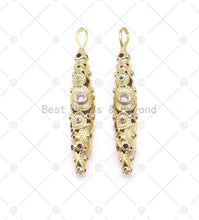 Load image into Gallery viewer, Multicolor CZ Micro Pave Crocodile Shape Pendant, 18K Gold Filled Crocodile Charm, Necklace Bracelet Charm Pendant,Sku#LK512