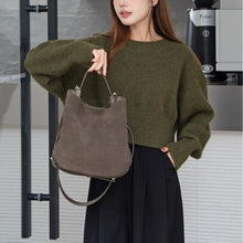 Load image into Gallery viewer, Genuine Leather Crossbody Bag Women - Urban Minimalist Shoulder Bag