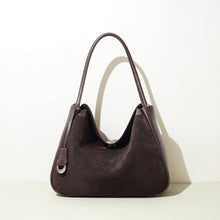 Load image into Gallery viewer, Genuine Leather Tote Bag for Women - Premium Cowhide Shoulder Bag with Zipper Pockets