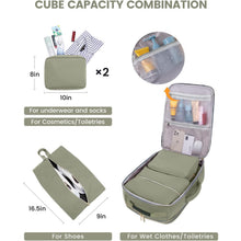Load image into Gallery viewer, Travel Airline Carry-On Luggage Set With 3 Organizer Pouches