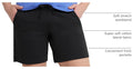 Hanes Women's Jersey Pocket Shorts, Drawstring Cotton Jersey Shorts, 7" Inseam