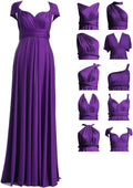 72styles Maxi Infinity Dress for Bridesmaids, Convertible Multi-Way Wrap