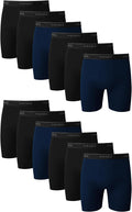 Hanes mens Underwear Boxer Briefs Pack, Cool & Breathable Cotton Moisture-wicking Underwear for Men, No Ride Up