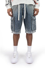 Load image into Gallery viewer, Rebel Denim Frosty Denim Jorts - Black Sand