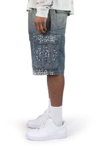 Load image into Gallery viewer, Rebel Denim Frosty Denim Jorts - Black Sand