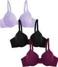 Fruit of the Loom Women’s Cotton T-Shirt Bra, Underwire, Multipack
