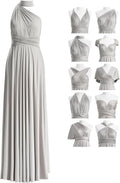 72styles Maxi Infinity Dress for Bridesmaids, Convertible Multi-Way Wrap