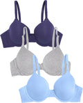 Fruit of the Loom Women’s Cotton T-Shirt Bra, Underwire, Multipack