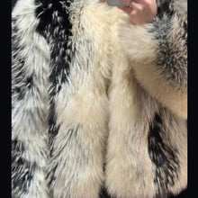 Load image into Gallery viewer, Arrival Multi-Color Short Fur Coat Trendy Padded Patchwork Fuzzy Jacket