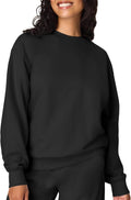 Hanes Originals Women's Fleece Sweatshirt, Midweight Sweatshirt for Women, Placed Flowers