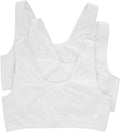 Hanes Women's Pack, Cotton Scoopneck Bralette, Low-Impact Sports Bra, 3-Pack
