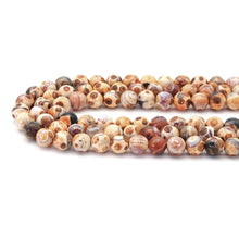 Load image into Gallery viewer, Orange Yellow Agate Round Smooth Beads, Sku#U1800