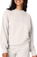 Hanes Originals Women's Fleece Sweatshirt, Midweight Sweatshirt for Women, Placed Flowers