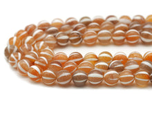 Load image into Gallery viewer, Black and Brown Pumpkin Agate 10mm Round Smooth Beads, Sku#U1334