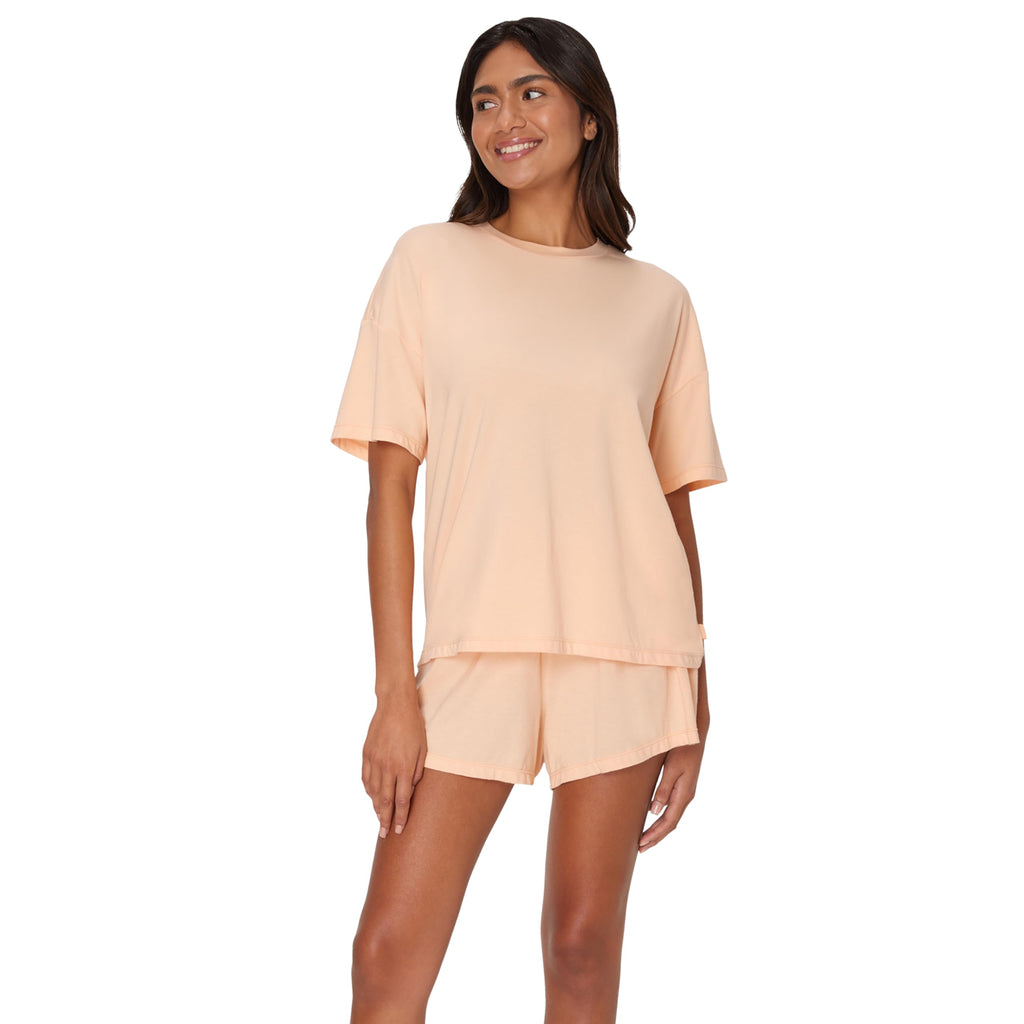 Hanes Women's Pajamas Set, Comfywear Pajamas for Women Set, Originals SupertSoft Loungewear, T-Shirt & Sleep Shorts