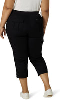 Lee Women's Plus Size Flex-to-go Mid-Rise Relaxed Fit Cargo Capri Pant