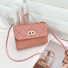 Load image into Gallery viewer, Small Square Quilted PU Leather Crossbody Bag