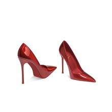 Load image into Gallery viewer, Red Sole Pointed Toe Slip-On Pumps – Women's Stiletto High Heels
