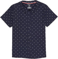 French Toast Peter Pan Collar Short Sleeve Blouse (Girls Standard & Plus Sizes), Blue,