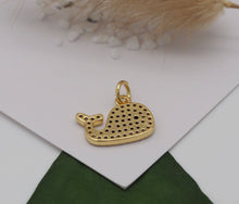 Load image into Gallery viewer, CZ Whale Charm, Sku#LK614