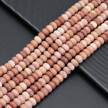 Load image into Gallery viewer, 5x8mm Smooth Rondelle Orange Quartz Beads, Sku#U2060