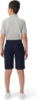 French Toast Boys' Flat Front Microfiber Performance Stretch Short