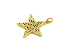 Load image into Gallery viewer, CZ Five Point Star Charm, Sku#JL90