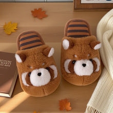 Load image into Gallery viewer, Women's Cartoon Fuzzy Slippers - Warm Plush Indoor House Slippers